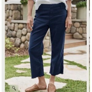 Frank & Eileen Kinsale Trouser Pants in Italian Performance Corduroy Navy Blue